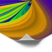 Zomerregenboog, Abstracte 3D Regenboogkunst Poster (Hoek)