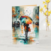 Zomerregens in de stad 2 kaart (Gele Bloem)