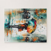 Zomerregens in de stad 2 legpuzzel (Horizontaal)