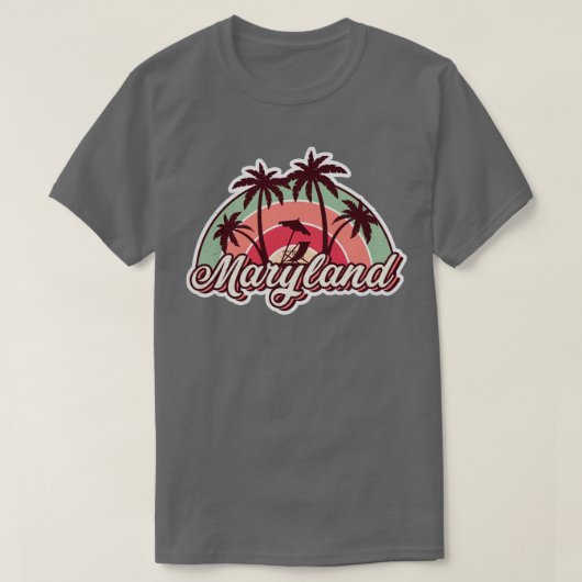 zomerreis in Maryland T-shirt (Design voorkant)