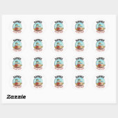 zomerreisje ronde sticker (Vel)