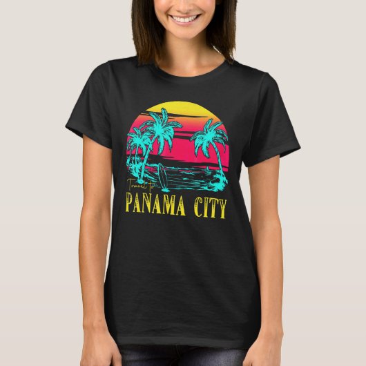 zomerreizen naar Panama City Beach vakantie T-shirt (Voorkant)