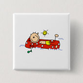 zomerrelaxatie  vierkante button 5,1 cm (Voorkant)