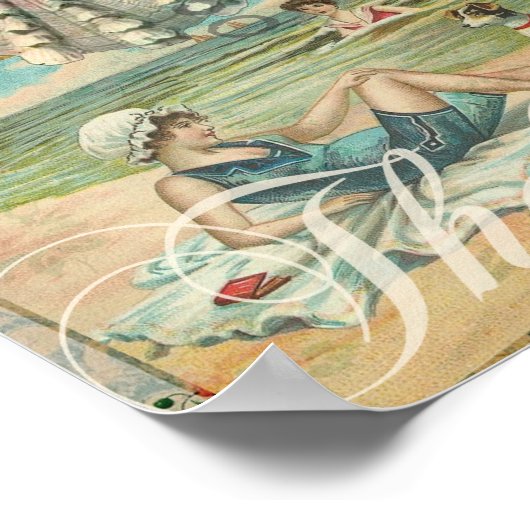  zomerretro Victoriaans Poster (Hoek)