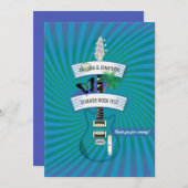 Zomerrockfestival Bruiloft Bedankkaart (Voorkant / Achterkant)