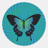 Zomerrockfestival Bruiloft Ronde Sticker (Voorkant)