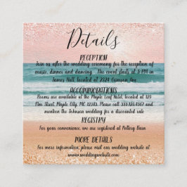 Zomerromance: Elegant Strand Informatiekaartje