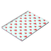 Zomerrood Watermelonsnijpatroon Notitieboek (Linkerzijde)