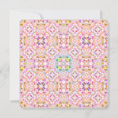  zomerroze groene zomerdag voor meisjes kaart (Achterkant)