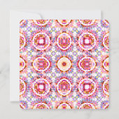  zomerroze Paarse  van Girl Kaart (Achterkant)