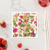  zomerroze pinda ' s bloemen servet (Insitu)