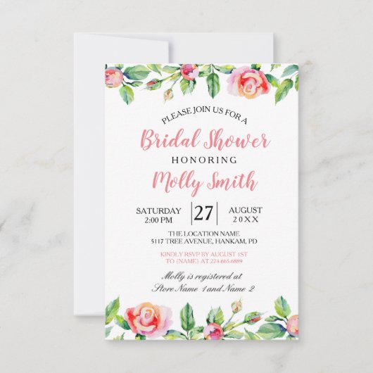 ZOMERROZE ROZEN KAART (Voorkant)