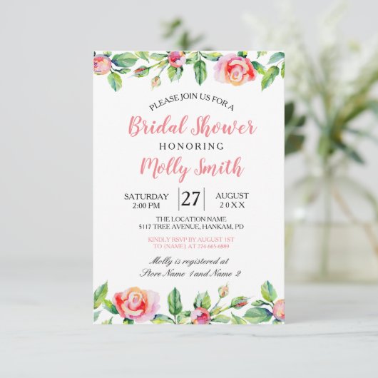 ZOMERROZE ROZEN KAART (Staand voorkant)