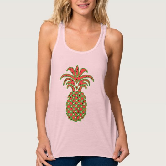 zomers met kleurrijk tasje tanktop (Voorkant)