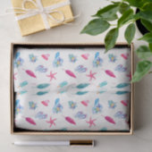 Zomers pret met teenslippers harten en bladeren tissuepapier (Geschenk)