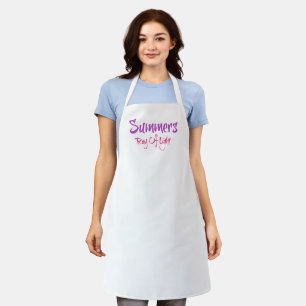 Zomers Ray van licht koken schort