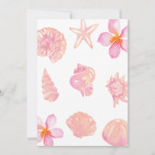 Zomers Strandschelp Babyshower Kaart (Achterkant)