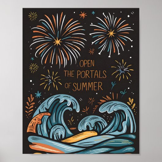 Zomers vonkje poster (Voorkant)