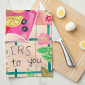 Zomersangria Theedoek (Quarter Fold)