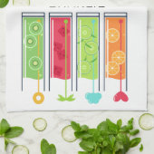 zomersap keukenhanddoeken (Gevouwen)