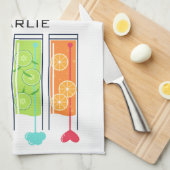 zomersap keukenhanddoeken (Quarter Fold)