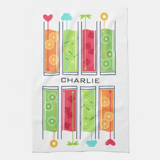 zomersap keukenhanddoeken (Verticaal)