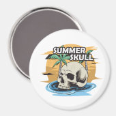 zomerschedel hand getekend magneet (Voorkant / Achterkant)