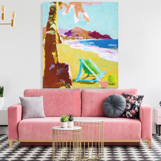 Zomerschilderij - Ingewikkeld Canvas Art Print (Insitu (Woonkamer))