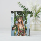 zomerschommel briefkaart (Staand voorkant)