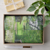 Zomerschuur met Stacks van Logs & Dandelion Field Tissuepapier (Geschenk)