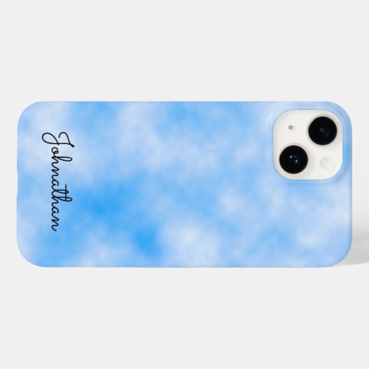 zomerse blauwe wolk Case-Mate iPhone case (Achterkant (horizontaal))