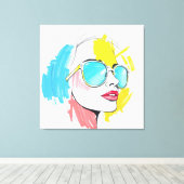 zomerse blik canvas afdruk (Insitu (Houten vloer))