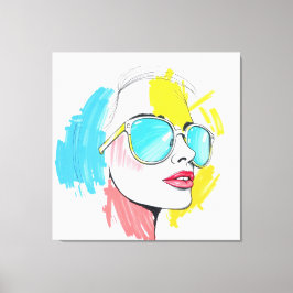 zomerse blik canvas afdruk