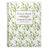 zomerse bloemen bruiloft gastenboek notitieboek (Voorkant)