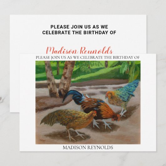 Zomerse Boerderij Scene In Helder Zonlicht Verjaar (Voorkant / Achterkant)