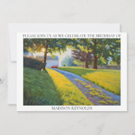 Zomerse Boerderij Scene In Helder Zonlicht Verjaar