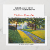 Zomerse Boerderij Scene In Helder Zonlicht Verjaar (Voorkant / Achterkant)