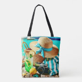 zomerse canvas tas (Achterkant)