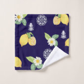 Zomerse citroenen bad handdoek (Wasdoekje)