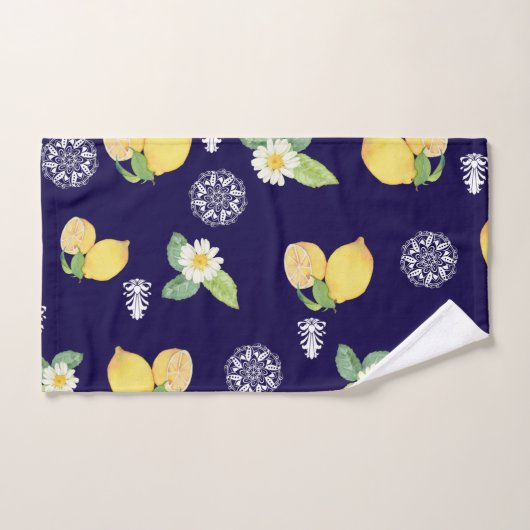 Zomerse citroenen bad handdoek (Handdoek)