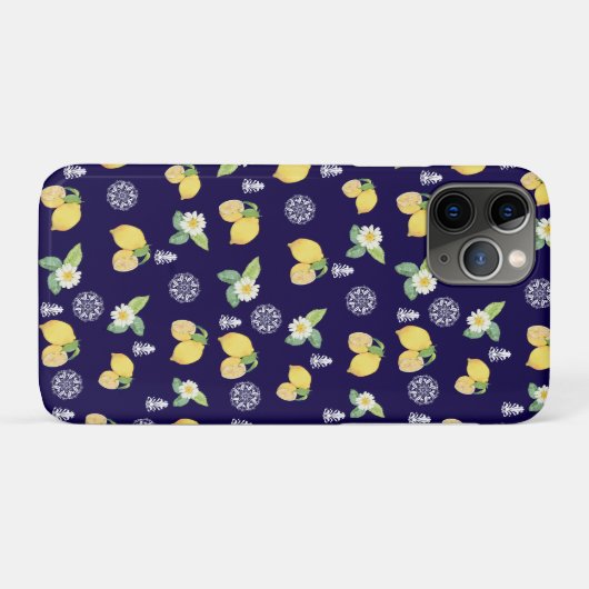 Zomerse citroenen Case-Mate iPhone case (Achterkant (horizontaal))