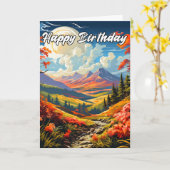 Zomerse dag in het dal kaart (Gele Bloem)