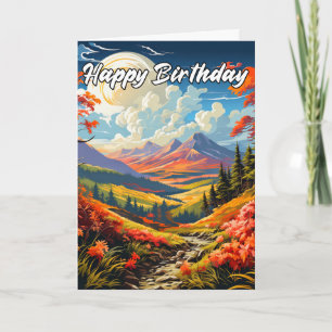 Zomerse dag in het dal kaart