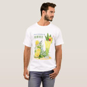 ZOMERSE DRINKEN T-SHIRT (Voorkant volledig)