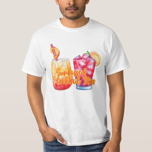 ZOMERSE DRINKEN T-SHIRT (Voorkant)
