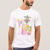 ZOMERSE DRINKEN T-SHIRT (Voorkant)