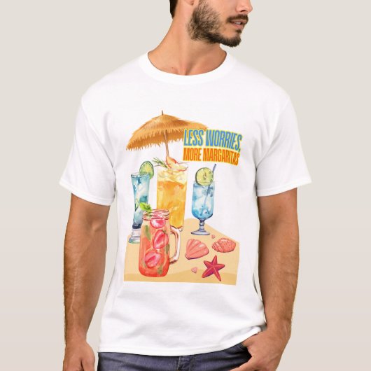 ZOMERSE DRINKEN T-SHIRT (Voorkant)