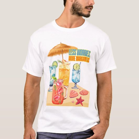 ZOMERSE DRINKEN T-SHIRT (Voorkant)