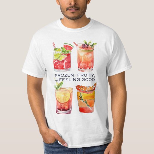 ZOMERSE DRINKEN T-SHIRT (Voorkant)