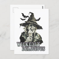 Zomerse gothic Spooky Witch met ijsje